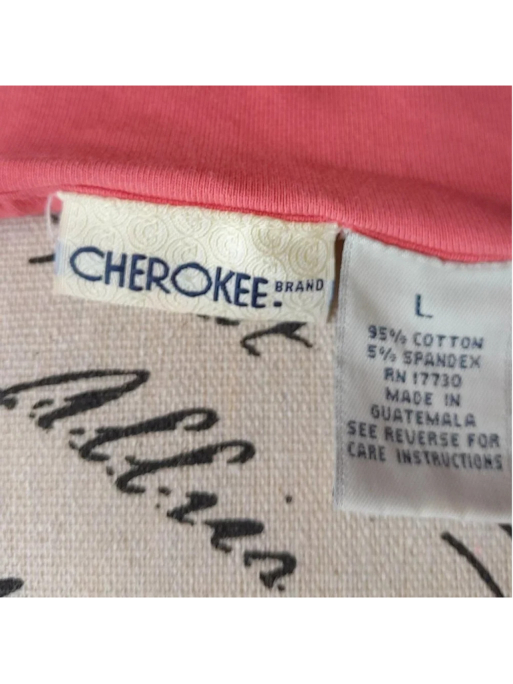 Cherokee Pink Tank with Support - Picture 3 of 3